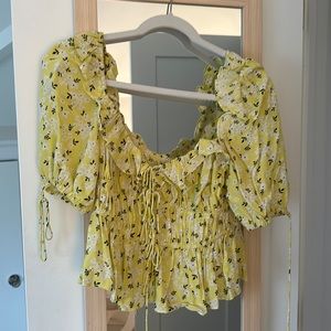 For love and lemons yellow top